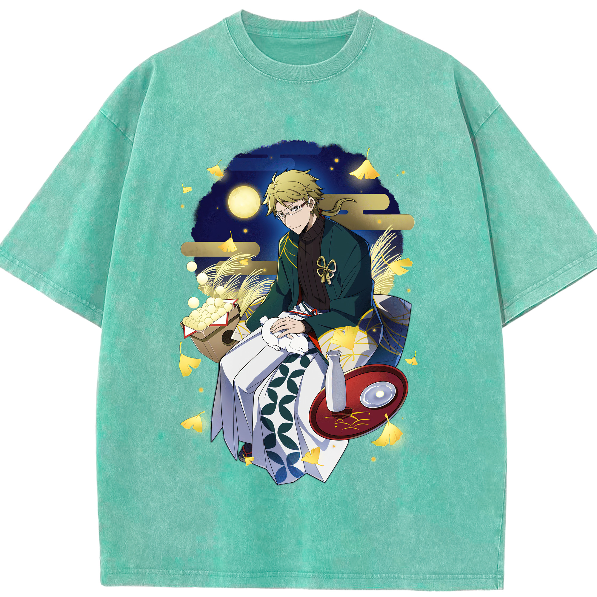 （画像用） 文豪ストレイドッグス Bungo Stray Dogs 綿100% ヴィンテージ風 半袖Tシャツ（フロントプリント）